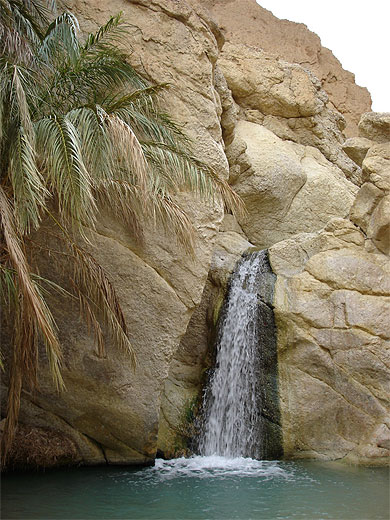 sud tunisien Chute d'eau